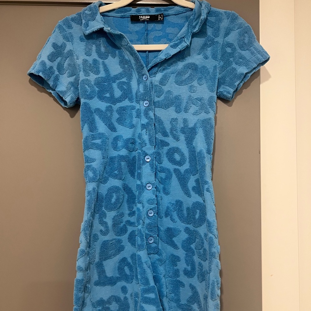 Juicy Couture Blue Terry Cloth Dress